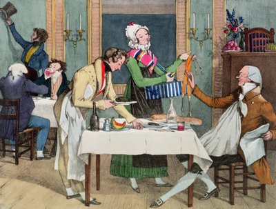 Le Restaurant, pub. by Rodwell and Martin, 1820 by John James Chalon